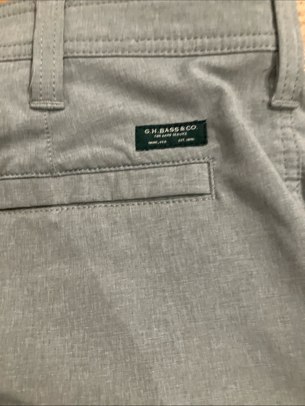 Foundry Green & Gray Striped Polo Sz 2XT with GH Bass Gray Short 40x10 EUC - Picture 9 of 9